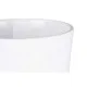 Set de Macetas 2 Piezas Ø 22 cm Ø 28 cm Blanco Arcilla