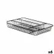 Cutlery Organiser Black Metal 26 x 4,7 x 35,5 cm (6 Units)
