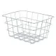 Multi-purpose basket Silver Metal 24 x 12,5 x 18,5 cm Rectangular (6 Units)