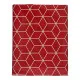 Tablecloth Abstract Maroon Thin canvas White (140 x 180 cm)