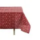 Tablecloth Abstract Maroon Thin canvas White (140 x 180 cm)
