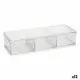 Organiser Transparent Plastic 20 x 3,5 x 7 cm (12 Units)