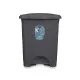 Pedal bin Anthracite Plastic 30 L (4 Units)