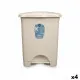 Pedal bin Beige Plastic 30 L (4 Units)