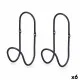 Hangers Black Metal Set 2 Pieces (6 Units)