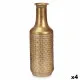Jarrón Dorado Metal 14 x 46 x 14 cm (4 Unidades) Con relieve