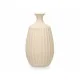 Vase Beige Ceramic 21 x 39 x 21 cm (2 Units) Stripes