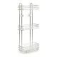 Bathroom Shelves Silver Metal Transparent Plastic (14 x 60 x 27 cm)