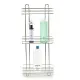 Bathroom Shelves Silver Metal Transparent Plastic (14 x 60 x 27 cm)