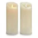 Vela LED Crema Plástico Cera 10 x 21,5 x 10 cm