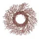 Advent wreathe Branch Pink Plastic 50 x 10 x 50 cm (2 Units)