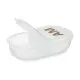 Pillbox with Compartments Berilo HW0929-2 Transparent Plastic 11,5 x 18 x 2,2 cm Set (12 Units)