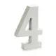 Number Pincello 4 White 2 x 16 x 14,5 cm (24 Units)