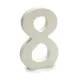 Number 8 Wood White (1,8 x 21 x 17 cm) (12 Units)