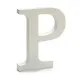 Letra P Madera Blanco (1,8 x 21 x 17 cm) (12 Unidades)