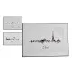 Painting City Black White Particleboard (81,5 x 3 x 121 cm) (3 Units)