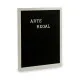 Cuadro Negro Blanco Panel 144 Letras (2,5 x 50,5 x 40,5 cm) (12 Unidades)