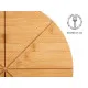 Tabla de cortar Kinvara JWKW-4388 Marrón Pizza