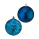 Set de Bolas de Navidad Azul Plástico Ø 8 cm (6 Unidades)