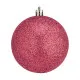 Set de Bolas de Navidad Rosa Plástico Ø 8 cm (24 Unidades)