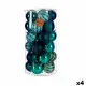 Set de Bolas de Navidad Azul PVC 8 x 9 x 8 cm (4 Unidades)