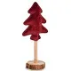 Christmas Tree Polyester Maroon Wood 9,5 x 32 x 13 cm (12 Units)