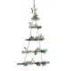 Christmas bauble Christmas Tree Brown Silver Wood Plastic 34 x 5 x 65 cm (6 Units)