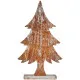 Decorative Figure Christmas Tree Silver Wood 5 x 49,5 x 26 cm (6 Units)