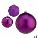 Set de Bolas de Navidad Morado Plástico Ø 15 cm (4 Unidades)