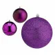 Set de Bolas de Navidad Morado Plástico Ø 12 cm (6 Unidades)