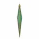 Christmas Decorations Set Streched Green Golden 3 x 8,5 x 19 cm (12 Units)