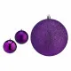 Set de Bolas de Navidad Morado PVC Ø 12 cm (6 Unidades)