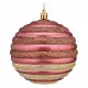 Set de Bolas de Navidad Círculos Rosa Plástico 10 x 11 x 10 cm (6 Unidades)