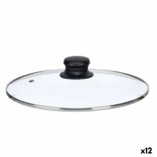 Tapa para Olla Kinvara CN-SW1304-24CM Transparente Plateado Cristal 24 cm (12 Unidades)