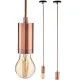 Ceiling Light Bronze Metal 60 W 9,5 x 9,5 x 9,7 cm (6 Units)