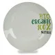 Plato Llano Organic Porcelana 24,4 x 2,6 x 24,4 cm (10 Unidades)