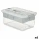 Caja Multiusos Gris Transparente Plástico 9 L 35,5 x 17 x 23,5 cm (6 Unidades)
