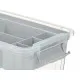 Multi-use Box Kipit 02 1310 Grey Transparent Plastic 5 L 29,5 x 14,5 x 19,2 cm (6 Units)