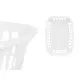 Basket Kipit 8067-W White polypropylene 50 L 58 x 24 x 42 cm (12 Units)