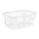 Basket Kipit 8067-W White polypropylene 50 L 58 x 24 x 42 cm (12 Units)