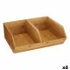 Stackable Organising Box Kinvara JWKW-5152 (2) Brown Bamboo 34,5 x 13 x 31 cm (6 Units)