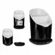 Cutlery Drainer Kinvara AP-9143 White Black Plastic 12 x 19 x 12,5 cm Dinner suit (12 Units)