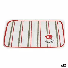 Salvamantel Kinvara Bon Appetit Blanco Rojo 33 x 0,3 x 48 cm (12 Unidades)