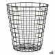 Basket Kinvara W5759M-CH Black Steel 30 x 30 x 30 cm With handles (12 Units)