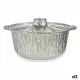 Set de Fuentes de Cocina Kinvara 66106 Aluminio 29 x 26 x 12 cm Desechable Con Tapa Olla (12 Unidades)