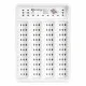 Cutlery Organiser Kinvara CN19128-1 White Black polypropylene 22,5 x 4,5 x 32 cm (24 Units)