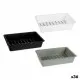 Drawer Organizer Kinvara CN18799 White Black polypropylene 16 x 5 x 24 cm (36 Units)