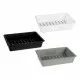 Drawer Organizer Kinvara CN18799 White Black polypropylene 16 x 5 x 24 cm (36 Units)