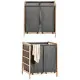 Laundry basket Kipit XJL146354H Brown Grey Wood 30 L x 2 33 x 60 x 59,5 cm (12 Units)