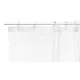 Shower Curtain Berilo SC-MIX-01-TRANSP Transparent Polyethylene EVA 180 x 180 cm (12 Units)